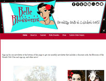 Tablet Screenshot of belleblossoms.com